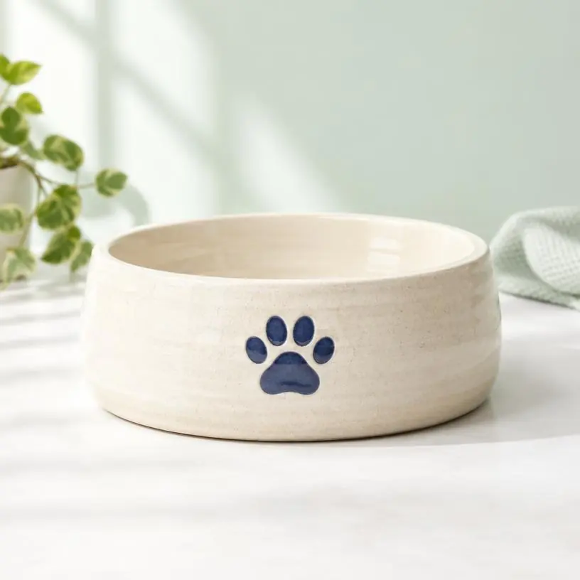 Ceramic paw bowl